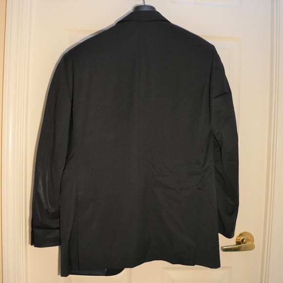 4 YOU Scandinavia Men's Notch Lapel Single Breasted Blazer Jacket Black Size XL - Picture 3 of 4